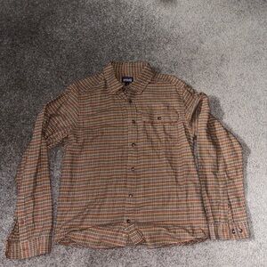 Patagonia Men’s Organic Cotton Shirt - Brown/Orange